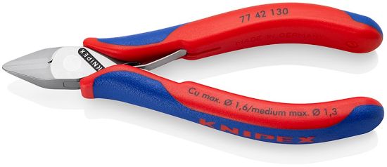 Afbeeldingen van KNIPEX Zijsnijtang elektro 7742130 DIN9654
