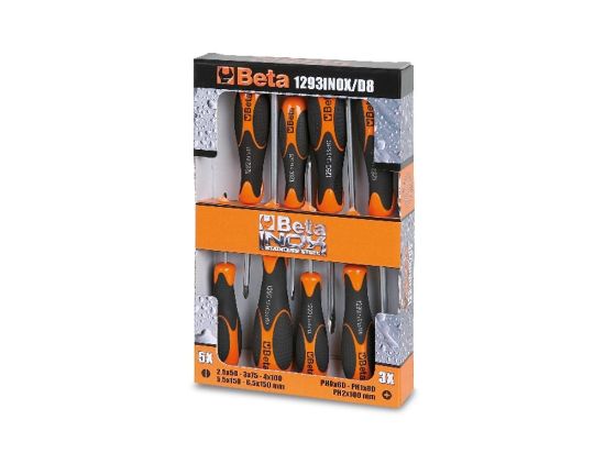 Afbeeldingen van BETA Schroevendraaierset RVS 1293INOX/D8 8x