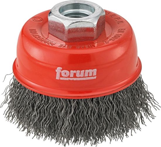 Afbeeldingen van FORUM Komborstel gegolfd staaldraad M14 60MM