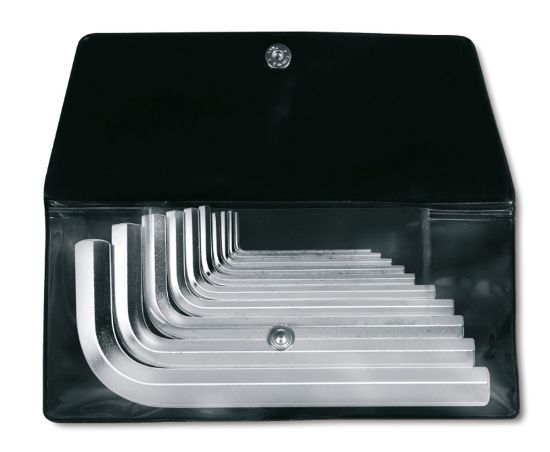 Afbeeldingen van BETA Haakse inbussleutelset verchroomd 96/B10 10x