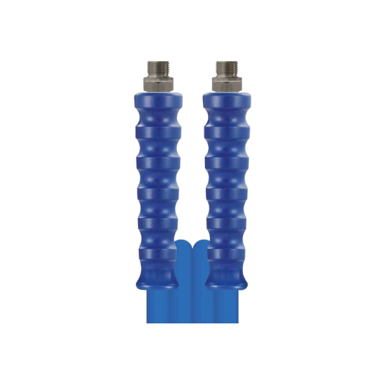Afbeeldingen van Slang ⅜"/⅜" 2SC 10X16,8MM 400bar blauw 20M