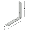 Afbeeldingen van GEBR. BODEGRAVEN Dorpelhoek zwaar ZM 150X150MM 25X4MM