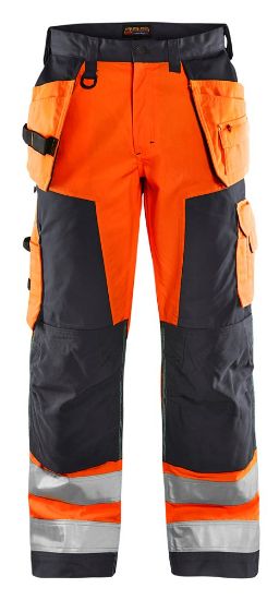 Afbeeldingen van BLÅKLÄDER Werkbroek 1568 High Vis oranje/medium grijs C58