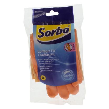 Afbeeldingen van SORBO Huishoudhandschoen oranje M