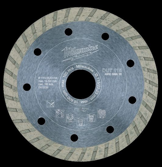 Afbeeldingen van MILWAUKEE Diamantzaagblad natuursteen/keramiek DUT 115X22,23MM