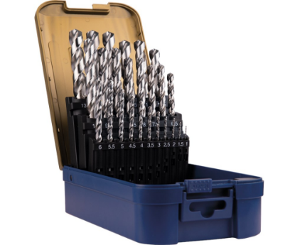 Afbeeldingen van ROTEC Metaalborenset 102 DIN338 HD-S 25-delig 1-13MM ABS