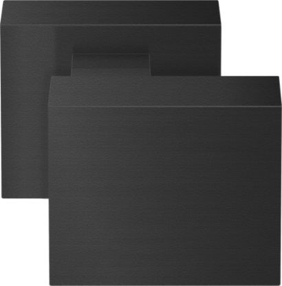 Afbeeldingen van OXLOC Voordeurknop aluminium zwart op rozet recht 53MM