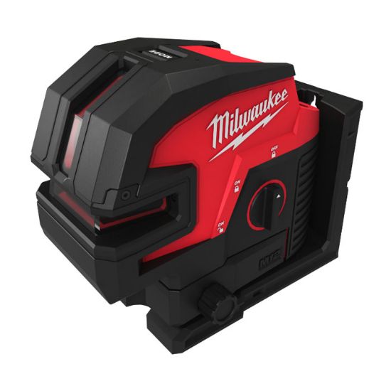 Afbeeldingen van MILWAUKEE Accu groene kruislijnlaser/loodlaser M12CLLP4-0C 4 punten BODY