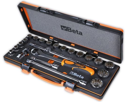 Afbeeldingen van BETA Dopsleutelset ½" 17x + 7 toebehoren 920U/C17M