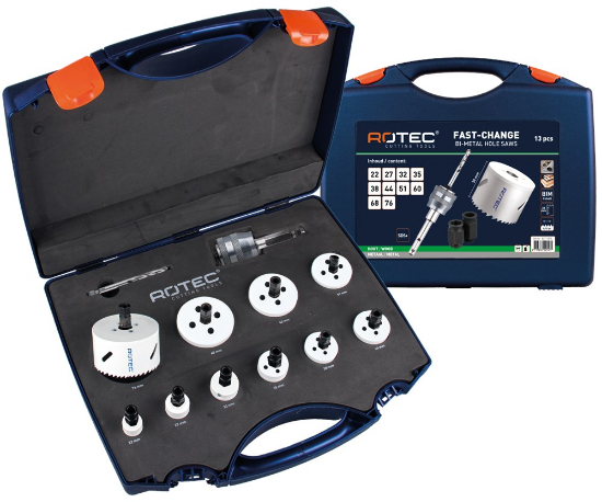 Afbeeldingen van ROTEC Gatzagenset FC 527 elektricien SDS-Plus 13x 22-76MM