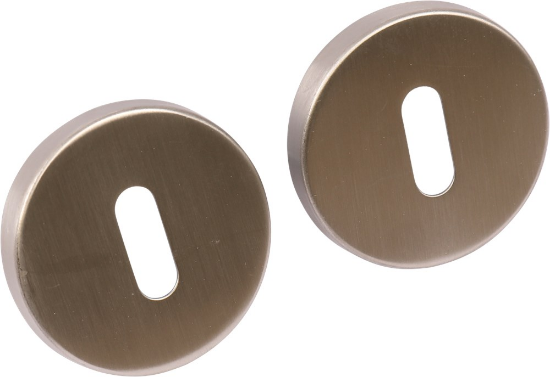 Afbeeldingen van OXLOC Rozet sleutelgat RVS rond stalen onderrozet 52X11MM