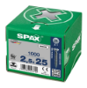 Afbeeldingen van SPAX Universele schroef verzonkenkop WIROX voldraad PZ1 2,5X25MM