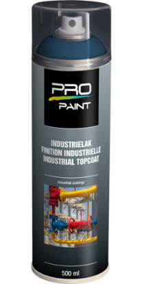 Afbeeldingen van PRO-PAINT Industrie lak / deklaag lichtblauw RAL5012 HG 500ML