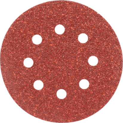 Afbeeldingen van KELFORT Klitschuurschijf rood 8-gat 125MM K40 10x