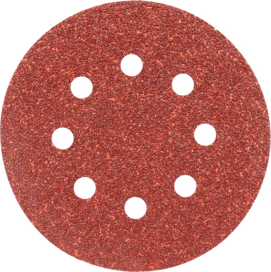 Afbeeldingen van KELFORT Klitschuurschijf rood 8-gat 125MM K40 10x