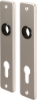 Afbeeldingen van OXLOC Kortschild krukgat + profielcilinder Roubaix aluminium PC72