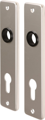 Afbeeldingen van OXLOC Kortschild krukgat + profielcilinder Roubaix aluminium PC72