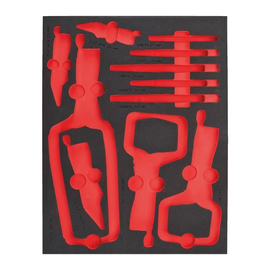 Afbeeldingen van MILWAUKEE Foam inlay leeg t.b.v. 11-delige griptangenset