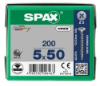 Afbeeldingen van SPAX Spaanplaatschroef verzonkenkop WIROX voldraad PZ2 5X50MM