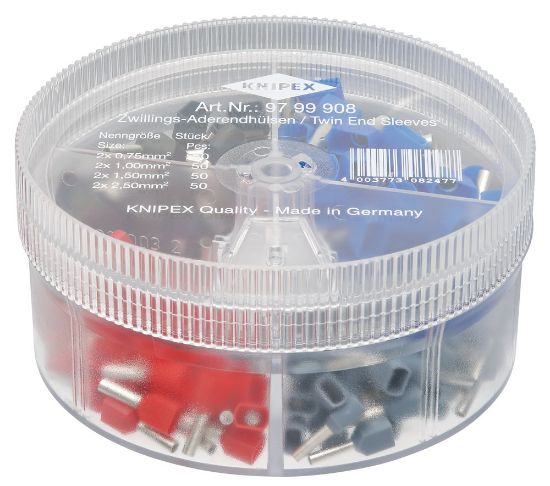 Afbeeldingen van KNIPEX Assortimentenbox adereindhuls 9799908 90MM