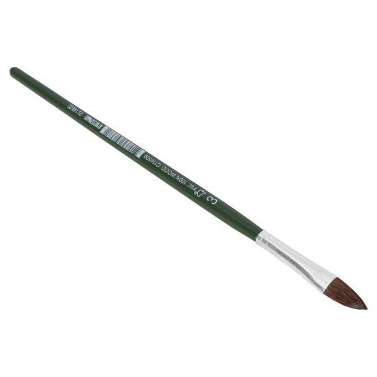 Afbeeldingen van COPENHAGEN PRO Autolakpenseel pony haar FSC groen gelakte houten steel 03
