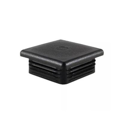 Afbeeldingen van Insteekdop vierkant zwart 15X15X1,0-2,0MM