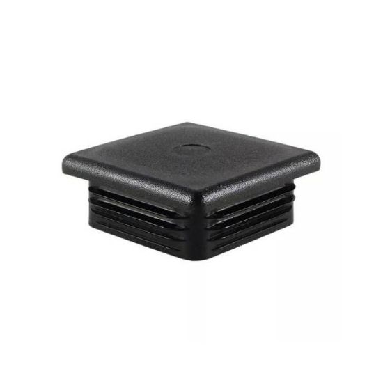 Afbeeldingen van Insteekdop vierkant zwart 15X15X1,0-2,0MM