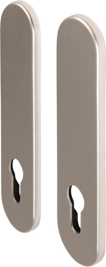 Afbeeldingen van OXLOC Kortschild profielcilinder Parijs aluminium PC72