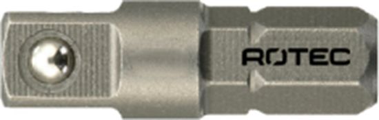 Afbeeldingen van ROTEC Adapter C6,3 > vierkant ¼" met kogel 25MM 10x