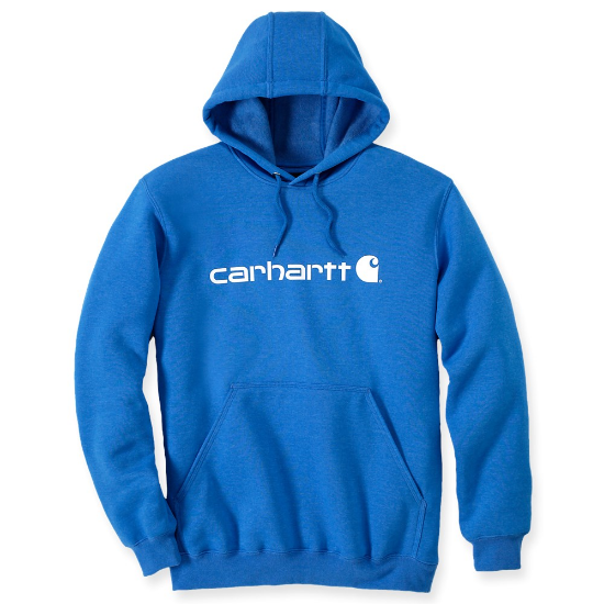 Afbeeldingen van CARHARTT Sweatshirt met capuchon en logo 100074 marine blue heather S
