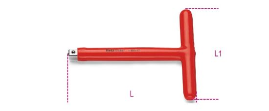 Afbeeldingen van BETA Wringstaaf ½" T-model 920MQ/T