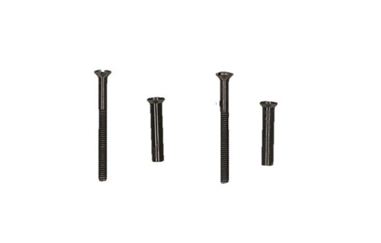 Afbeeldingen van AMI Patentboutset zwart M4X38 bestaande uit 2x schroef & 2x huls