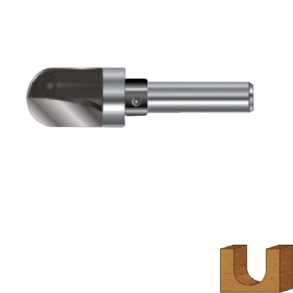 Afbeeldingen van ROTEC Dakgrootfrees HM lager GOLD 12MM R=6 S=8MM