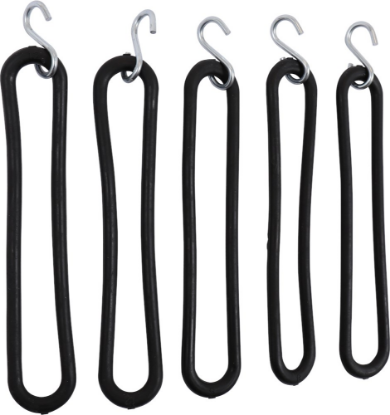 Afbeeldingen van KELFORT Spanrubber zwart 40CM met S-haak