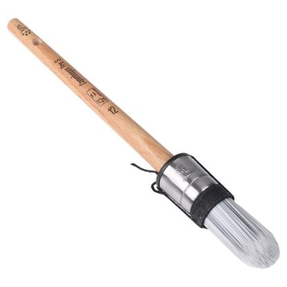 Afbeeldingen van COPENHAGEN PRO Patentpuntkwast 5* synthetisch haar met FSC houten steel 12