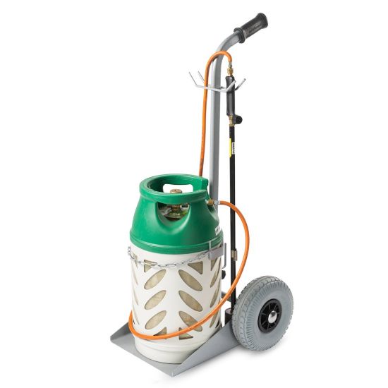 Afbeeldingen van MATADOR Flessenwagen M-GFW105 CT 1X10.5kg CT met haak voor slang verplaatsbare steun