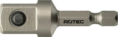 Afbeeldingen van ROTEC Adapter E6,3 > vierkant ½" met stift 50MM 10x