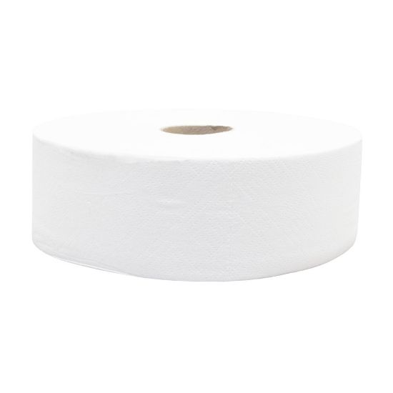Afbeeldingen van Toiletpapier jumborol 2-laags cellulose wit Ø27CM 360M