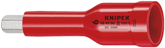 Afbeeldingen van KNIPEX Inzetsteeksleutel ½" 984906 DIN7422/60900 6MM