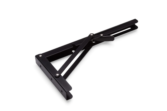 Afbeeldingen van Drager opvouwbaar staal zwart 300X160MM