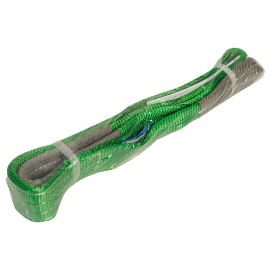 Afbeeldingen van KONVOX Hijsband met lussen groen 2ton 1,5M