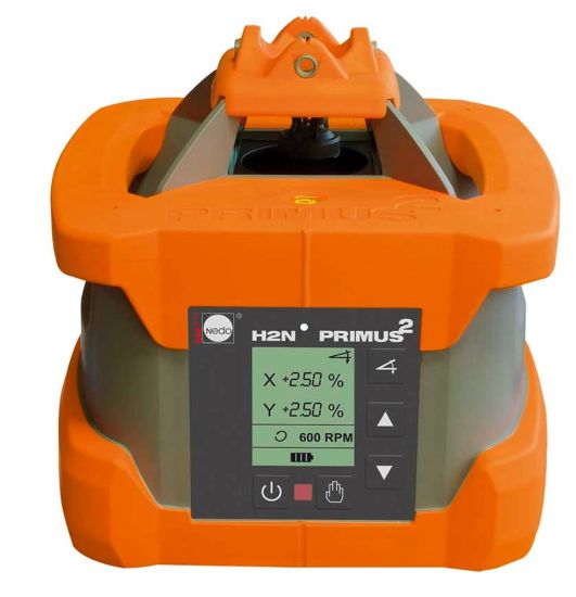 Afbeeldingen van NEDO Rotatielaser PRIMUS 2 H2N zonder laserontvanger inclusief Quick-Fix, accu's, lader en koffer laser-klasse 3R 472030