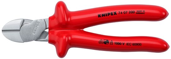 Afbeeldingen van KNIPEX Kracht zijsnijtang 7407200 DIN5749 DIN60900