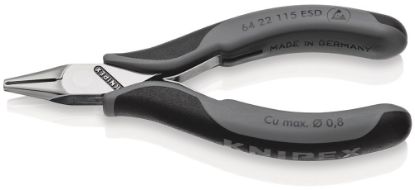 Afbeeldingen van KNIPEX Voorsnijtang elektro 6422115ESD DIN9654