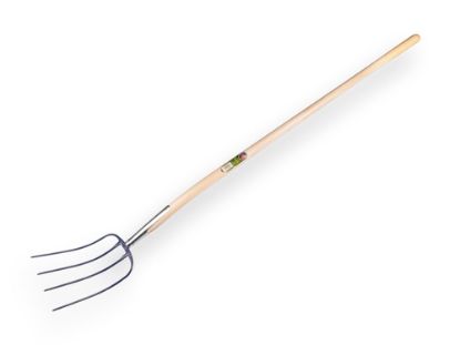 Afbeeldingen van ATLAS Mestvork 4-tands blauw met knopsteel 135CM