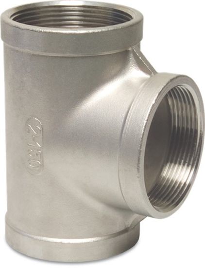 Afbeeldingen van PROFEC T-stuk 90° nr.130 RVS316 ½" binnendraad 16bar