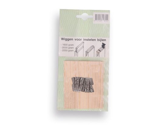 Afbeeldingen van ATLAS Metalen wiggen nr.4 2x en grote houten wig 22MM