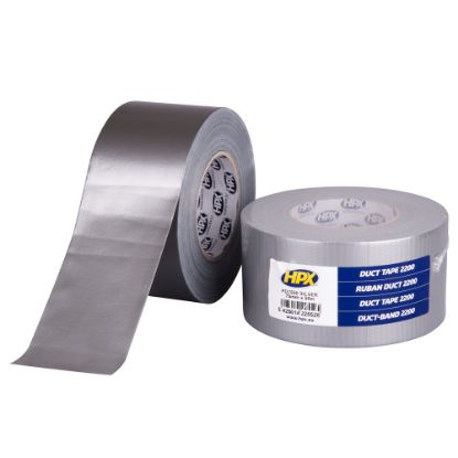 Afbeeldingen van HPX Ducttape 2200 zilver 75MM 50M
