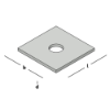 Afbeeldingen van GEBR. BODEGRAVEN Volgplaat TV M24 100X100MM 6MM