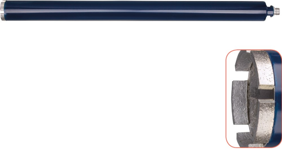 Afbeeldingen van ROTEC Diamantboor blauw nat ½" 52X630MM 5 segm. (24X2,5X9)